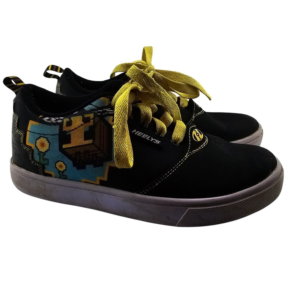 Heelys Pro 20 Prints Black Yellow Minecraft Pixel‎ Art Shoes Missing the Wheels